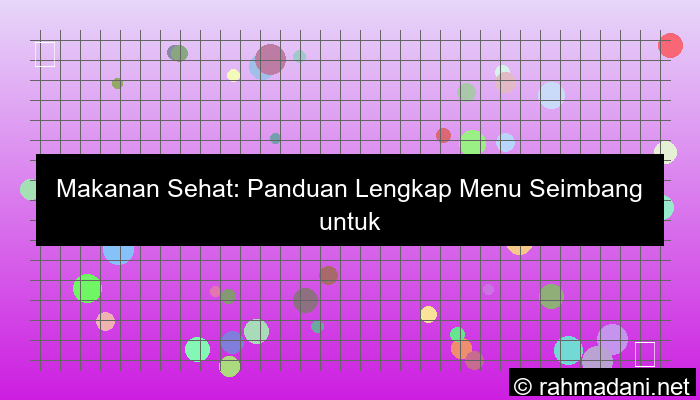 desain makanan sehat