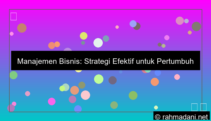 ilustrasi manajemen bisnis