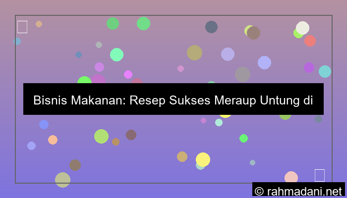 bisnis makanan