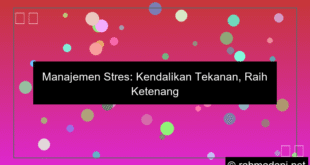 manajemen stres