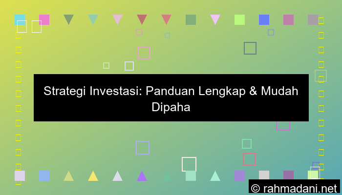 strategi investasi